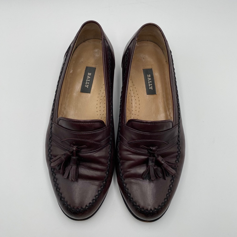 Bally Mens Brown Leather Tassel Loafer‎ Shoes Size 10 Chancy EEE Made in Italy